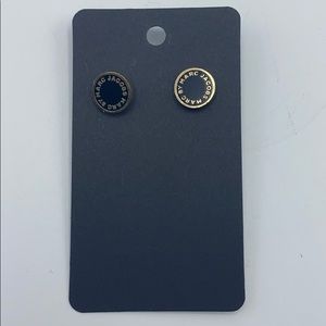 Marc by Marc Jacobs Gold and Black Stud Earrings